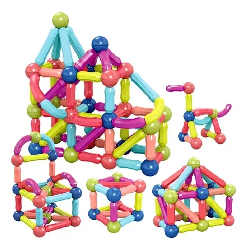 BLOQUE DIDACTICO MAGNETICO 64 PIEZAS