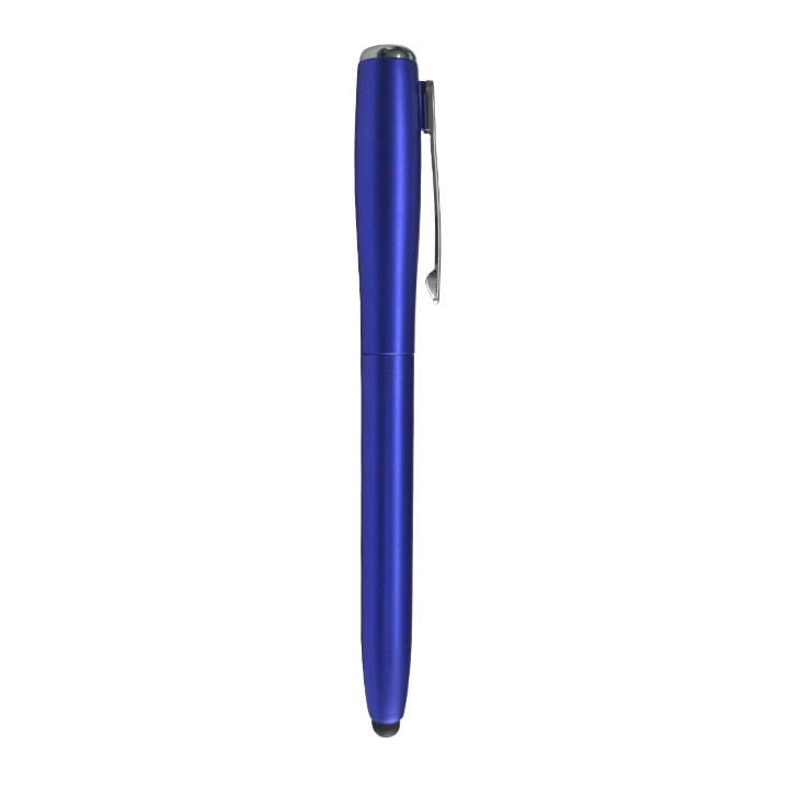 LAPICERO PLASTICO CON LINTERNA Y PUNTA TOUCH COLOR AZUL